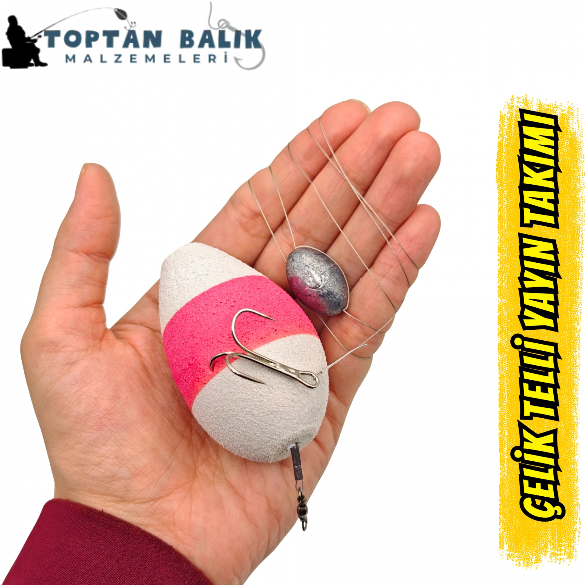 Profesyonel Çelik Telli Yayın Takımı (30gr Kurşunlu / 3'lü İğne)